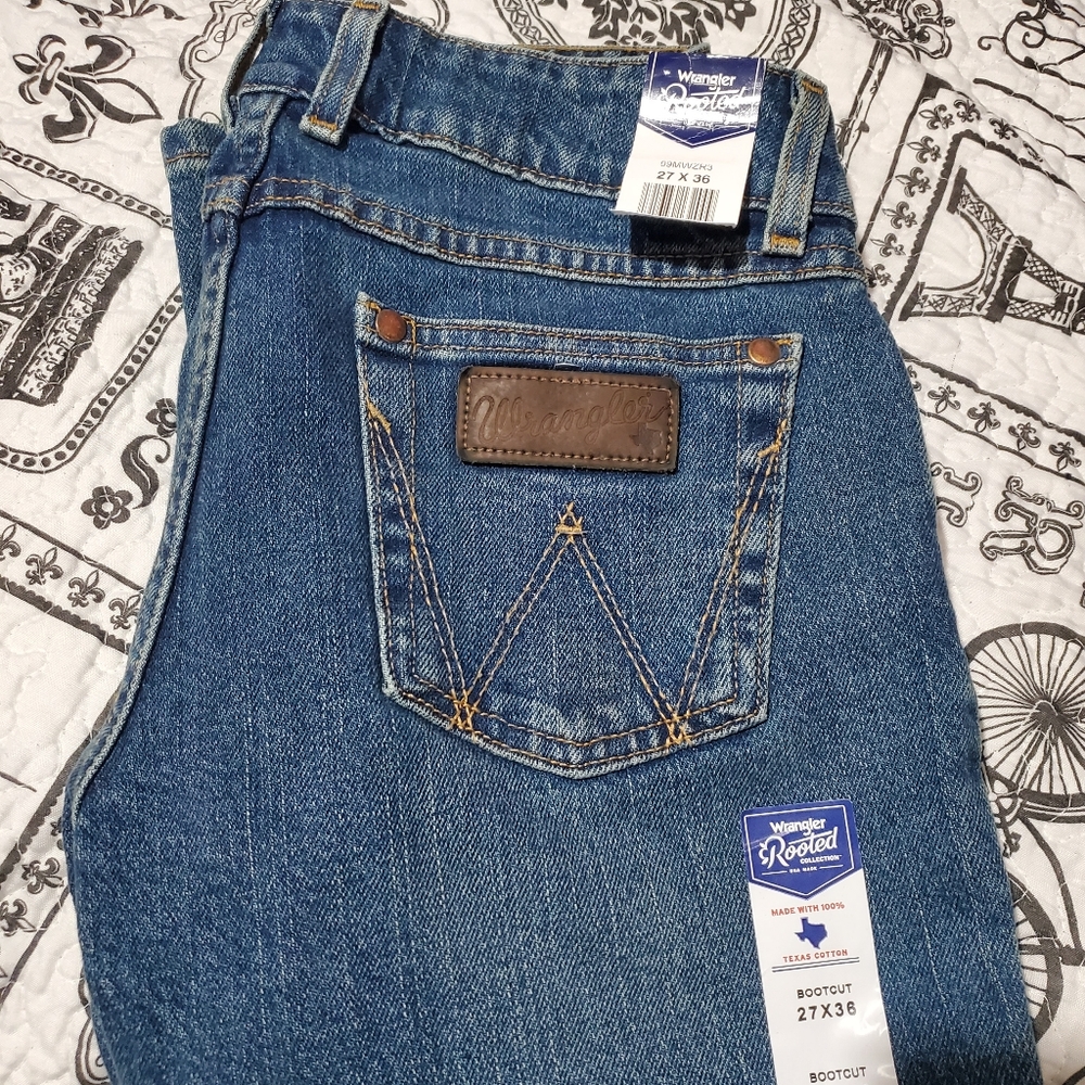 Wrangler rooted bootcut jeans